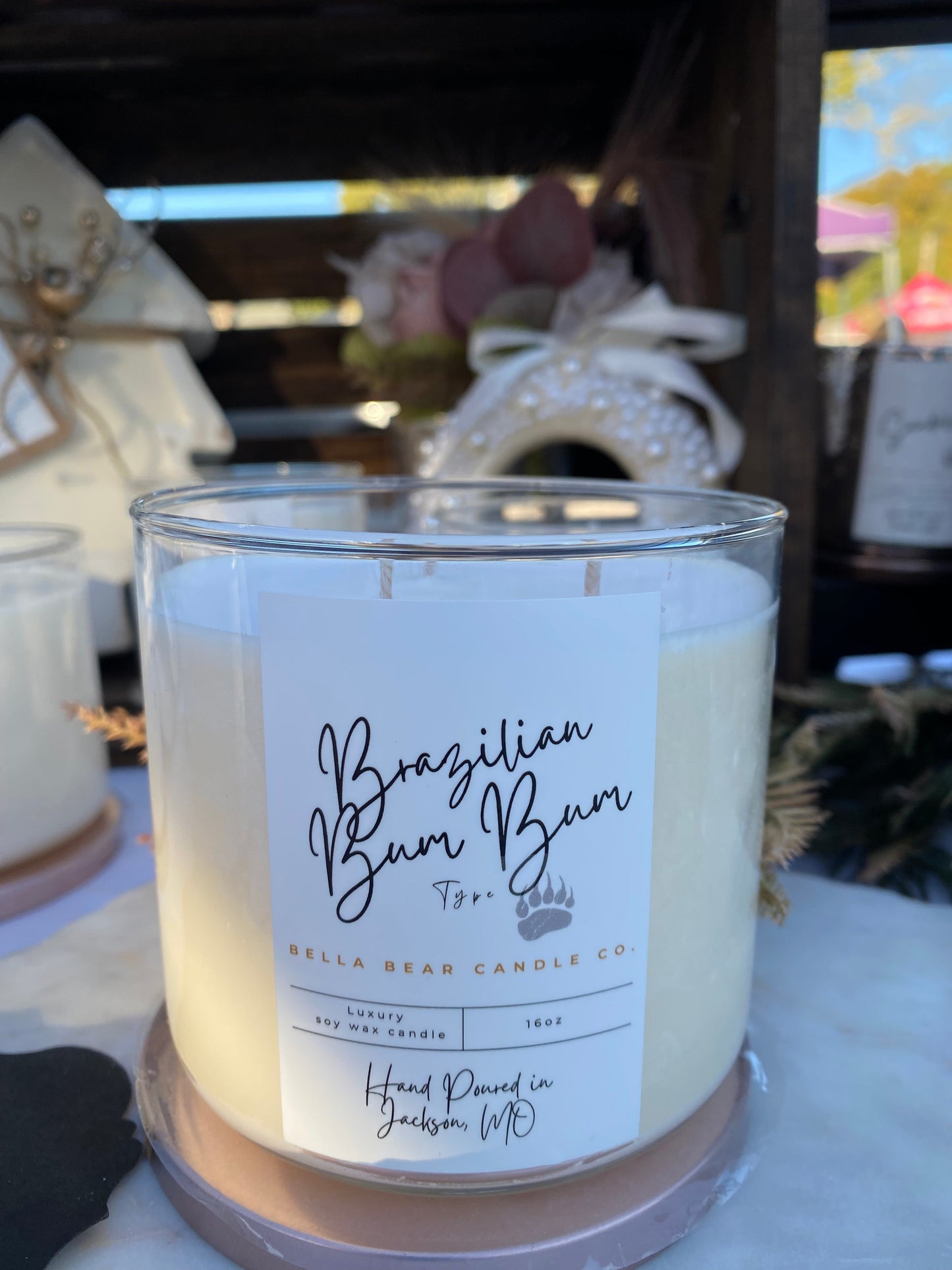 Brazilian Bum Bum 3 wick, 16 oz Candle