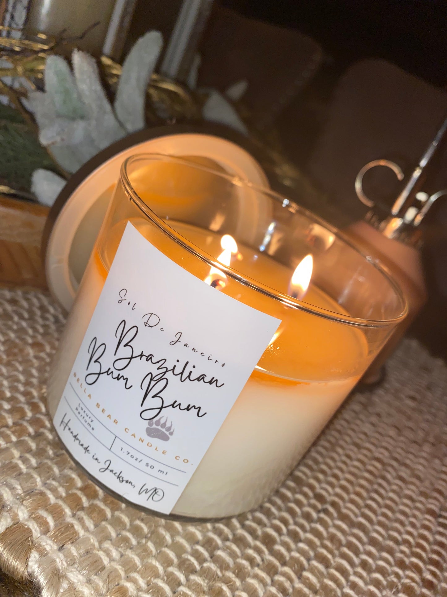 Brazilian Bum Bum 3 wick, 16 oz Candle